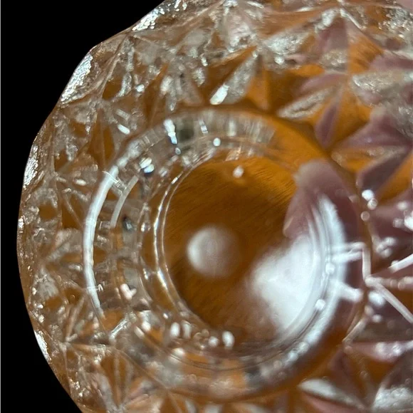 Elegant Italian Crystal Pear Shaped 2 Piece Trinket Dish - Picture 6 of 6